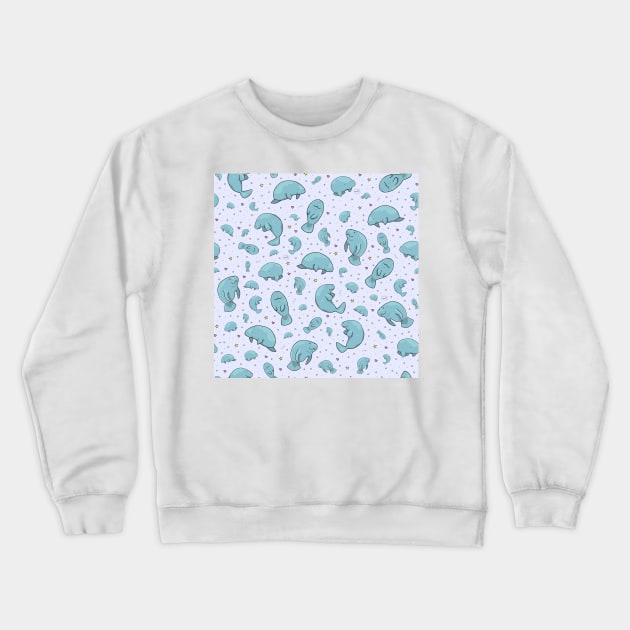 Cute Manatees Crewneck Sweatshirt by nemki